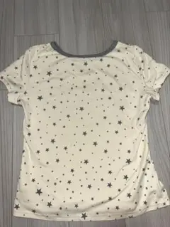 星柄 半袖Tシャツ カットソー クリーム色のサムネイル