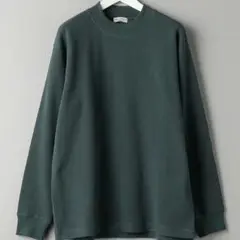 BEAUTY&YOUTH ジャカード ワッフル モックネック カットソー