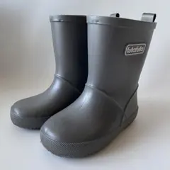 フタフタ レインブーツ　長靴　15cm チャコールグレーのサムネイル