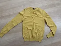 ユニクロ　カシミヤニットセーター　イエロー S
