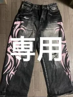 パンツ 2000's archive paint grunge denim pants 2000's archive paint grunge buggy denim - メルカリ