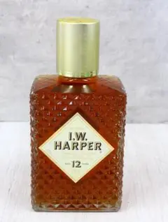 古酒70年代物　未開封　I.W. HARPER 12年 特級　バーボンウイスキー 古酒] IWハーパー 12年 特級表示 正規品 箱付き 43度 750ml
