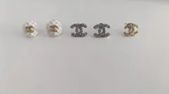 CCロゴデザイン ピアスセット