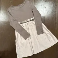 タルティーヌエショコラ長袖ワンピース130