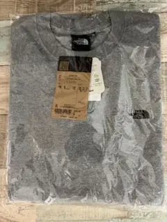 【新品】ノースフェイス　長袖ヌプシコットンtシャツ グレー　Mサイズ