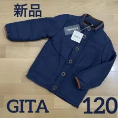 新品 GITA 120cm ネイビー 中綿ジャケット ダウンジャケット ジータ