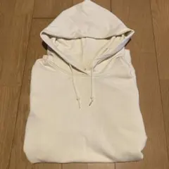 アイボリー フード付きパーカー