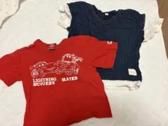 BABYDOLL カーズ Tシャツ 青色Tシャツ 2点セットのサムネイル