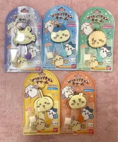 ロリポップチョコチャーム ハチワレ ラッコ うさぎ シーサーモモンガ 5点セット