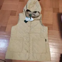 値下 新品 タグ付 DECOY キルティング ベージュ ベスト