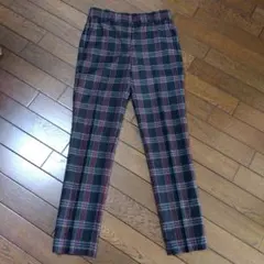 セオリー　センタープレスチェックパンツ　XXO XX0 グレー