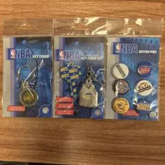 NBA デンバー・ナゲッツ キーリングと缶バッジのセット
