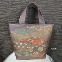 帯リメイクトートバッグ
