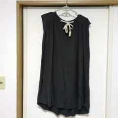 ✨美品✨ZARA 黒 ノースリーブ ミニワンピース