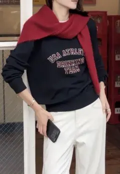 インスタlbz/ヴィンテージ風ニットトップス/レディース/タグ付き/新品未使用