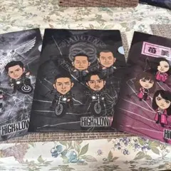HIGH&LOW THE BASE クリアファイル 3枚セット