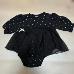 Cottoli ハート柄 ロンパース 70cm