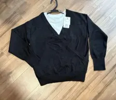 黒のVネックセーター Mサイズ