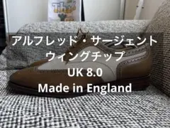 アルフレッドサージェント ウィングチップ コンビシューズ UK8 英国製のサムネイル