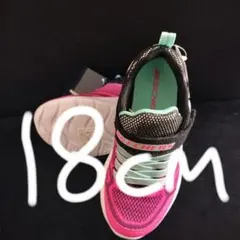 安価　新品　スケッチャーズ　snap-sprints ピンクx黒　18cm