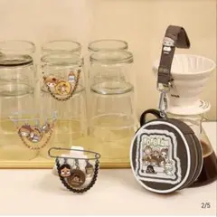 POP BEANコーヒーファクトリーシリーズカスタムブローチバッジ