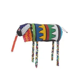 Artist Beaded Elephant - M