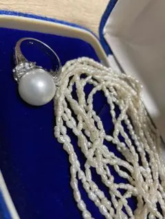 m*i様 真珠 ネックレス リング イヤリング セット