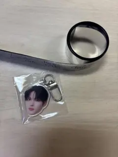 KO1KEYZ YURA 安部結蘭　顔面アクキー　銀テープ