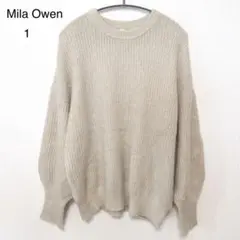 Mila Owen ミラオーウェン ルーズニット 1 アイボリー 長袖