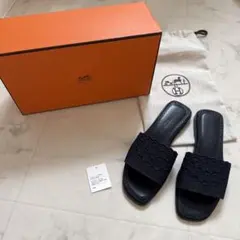 HERMES】オラン・メドールスタッズ フラットサンダル36 1/2 - メルカリ