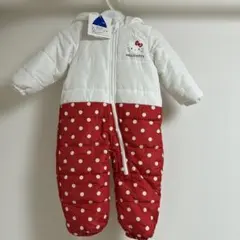 HELLO KITTY 撥水ドット柄ジャンプスーツ アウター 90サイズ