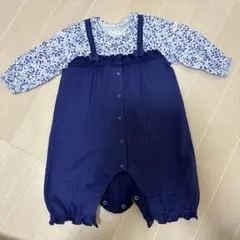 ミキハウス　長袖ロンパース　カバーオール　70cm