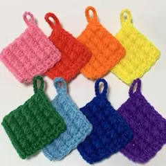 36.　8枚セット　1枚仕立て　アクリルたわし エコタワシ 掃除用品