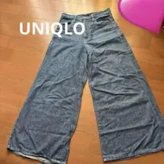 UNIQLO ワイドデニムパンツ 27