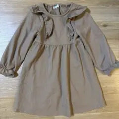 ロペピクニック フリル付き 長袖ワンピース 120