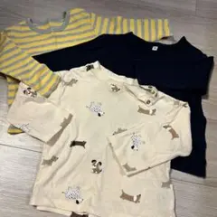 【美品】80サイズベビー長袖3枚セット H&M,UNIQLO,無印