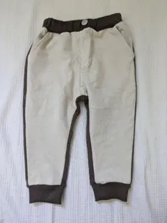 ベージュとブラウン 長ズボン