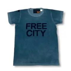 FREECITY　フリーシティ　グラス染め　Tシャツ　グリーン系　M