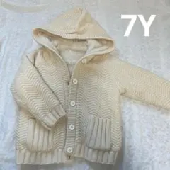 SHEIN フード付き　ニットパーカー　カーディガン　アウター