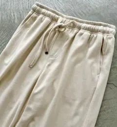 シーズンリーズン　season reason ワイドパンツ　ベージュホワイト