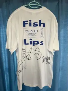Fish and lips 全メンバー直筆サイン入りTシャツ　XLサイズ