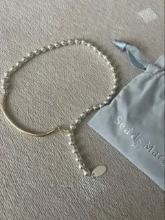 ♦︎新品♦︎Sea'ds mara♦︎アーモンドパールネックレス♦︎ Sea'ds mara シーズマーラ アーモンドパールネックレス Almond