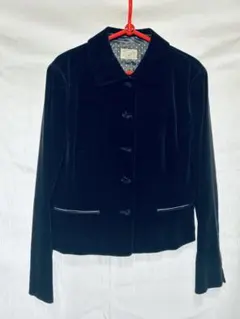 ブラック ベルベット ジャケット