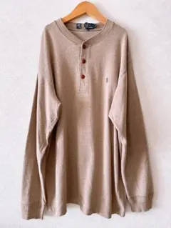 RalphLauren ヘンリーネックロンｔ古着