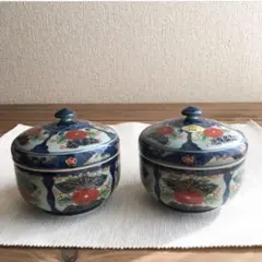 ⁡伊万里窯 蓋物2個セット 有田焼 古伊万里ふた物のサムネイル