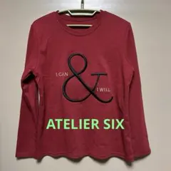 ATELIER SIX 長袖Tシャツ レディース　フリーサイズ　刺繍　トップス