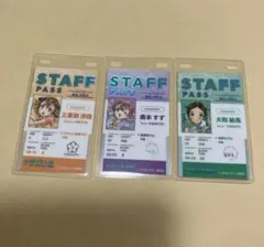 メダリスト展　スタッフパス　３点