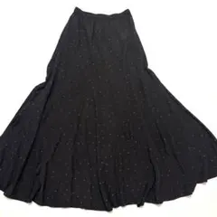 ロンハーマン フロッキー 花柄 フレア ロング スカート S 黒のサムネイル