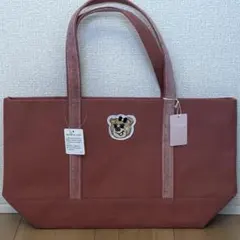 【新品未使用】オールドテディガール　ワッペントートバッグLLピンク【24H配送】