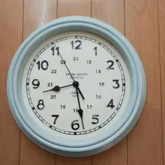 Salut! 掛け時計 ヌーヴェルウォールクロック アンティーク くすみブルー